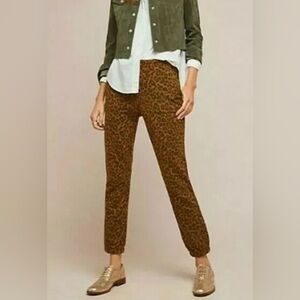 Anthropologie x Sanctuary Animal Print Joggers Pants Ankle Size XS